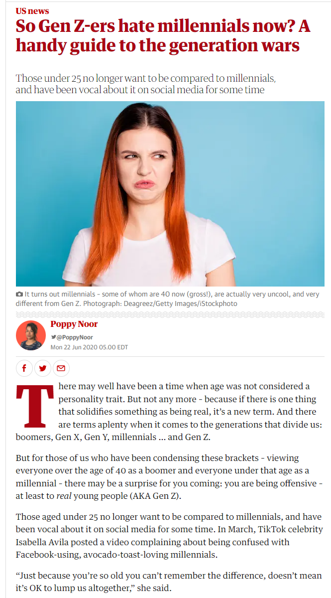 even gen z hates millenials